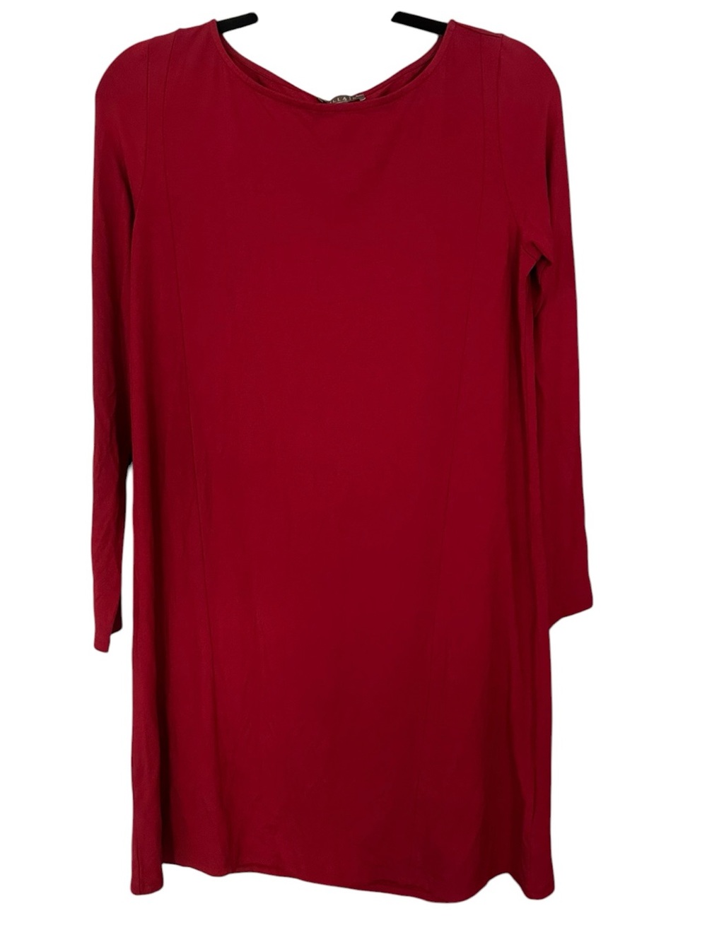 NWT Lilla P Classic Red Long Sleeve Shift Dress Size S